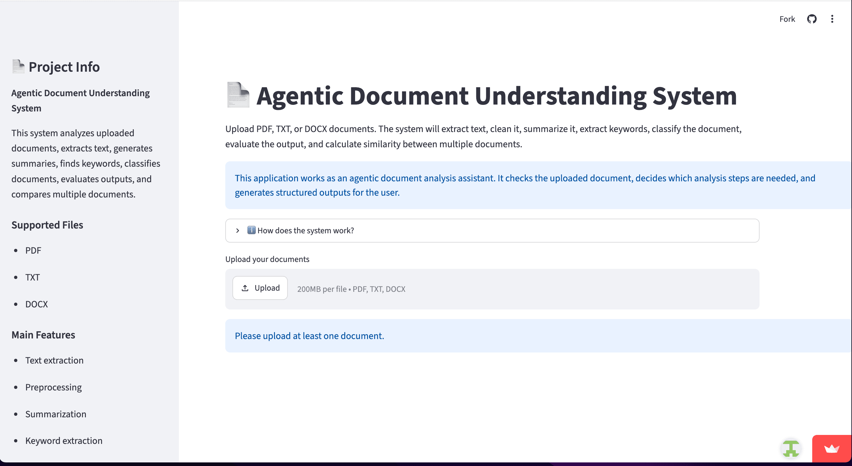 Agentic Document Understanding System